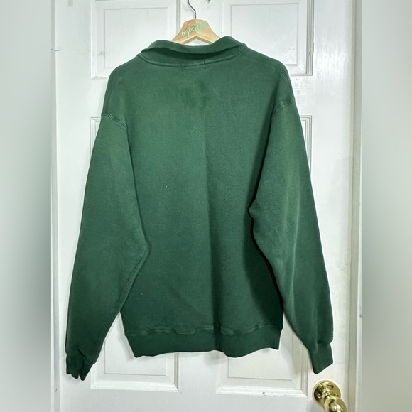 Polo Ralph Lauren Large Collar Crewneck Sweatshirt Green Large - Picture 2 of 9